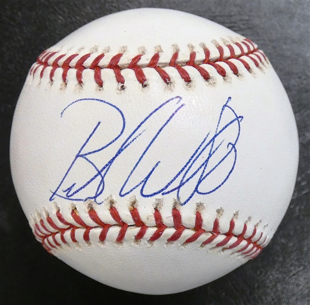 Brandon Webb Autographed Baseball
