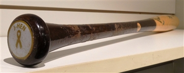 Justyn-Henry Malloy Game Used Autographed Bat