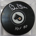 Bill Barber Autographed Flyers Puck w HOF