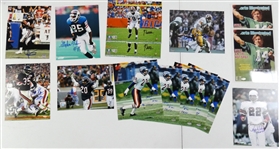 Football Autographed 8x10 Lot