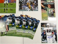 Football Autographed 8x10 Lot