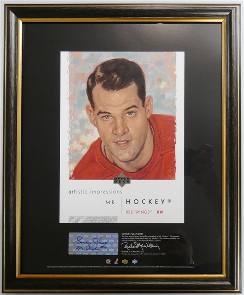 Gordie Howe Autographed Upper Deck Artistic Impressions