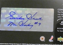 Gordie Howe Autographed Upper Deck Artistic Impressions