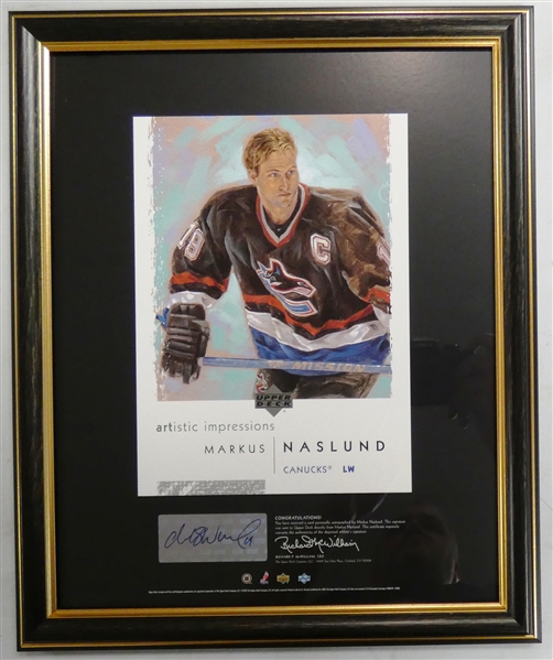 Markus Naslund Autographed Upper Deck Artistic Impressions