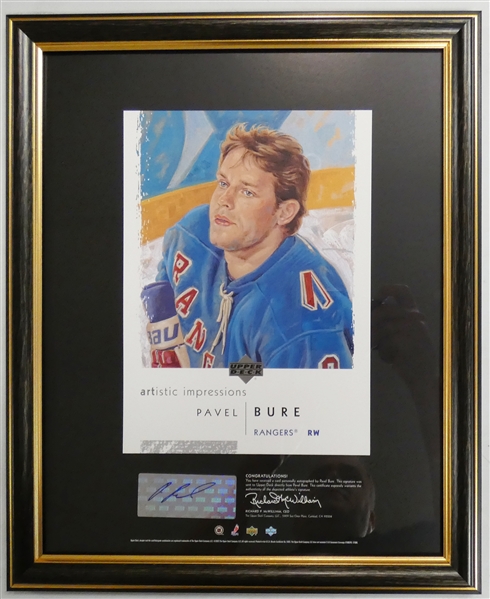 Pavel Bure Autographed Upper Deck Artistic Impressions