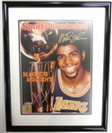 Magic Johnson Autographed Framed 8x10