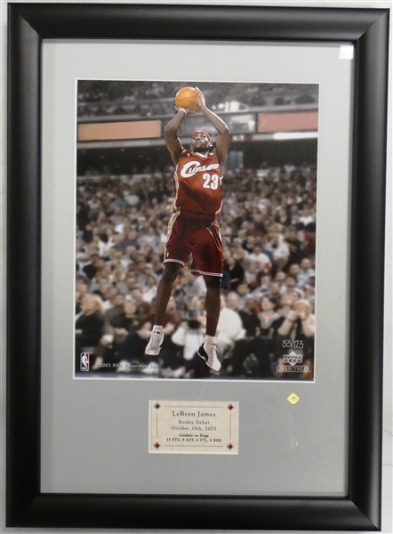 Lebron James Rookie Debut Framed 8x10