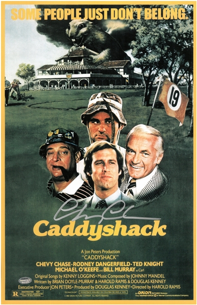 Chevy Chase Autographed 11x17 Caddyshack Poster