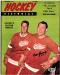 Gordie Howe & Bill Gadsby Autographed 8x10