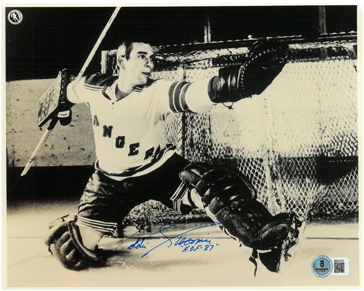 Eddie Giacomin Autographed 8x10