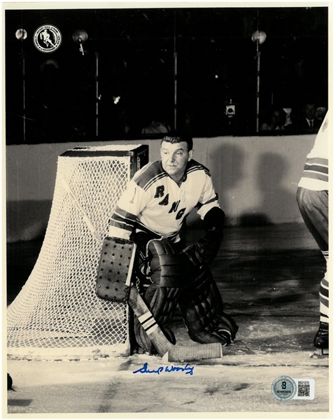 Gump Worsley Autographed 8x10