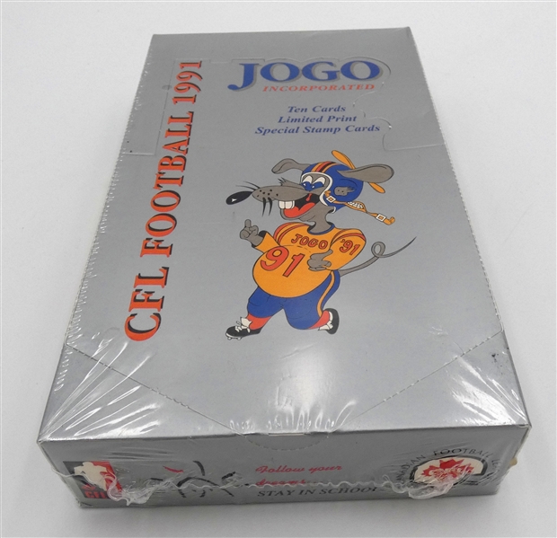 1991 Jogo CFL Canadian Football Box