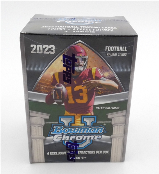 2023 Bowman Chrome U Football Blaster Box