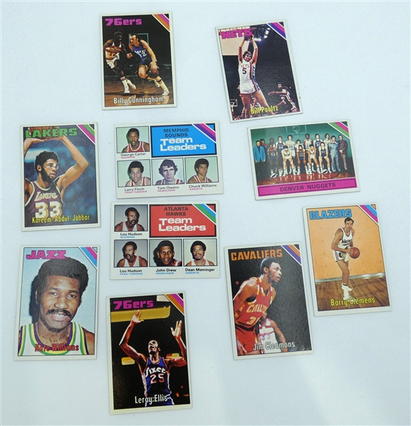 1975 Topps Basketball Lot