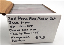 2011 Press Pass Football Master Set