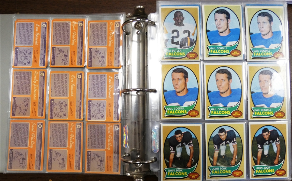 1960s/1970s Football Card Lot - Cowboys, Bengals, Bears, Colts & Falcons