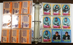 1960s/1970s Football Card Lot - Giants, Patriots, Jets, Eagles & Steelers