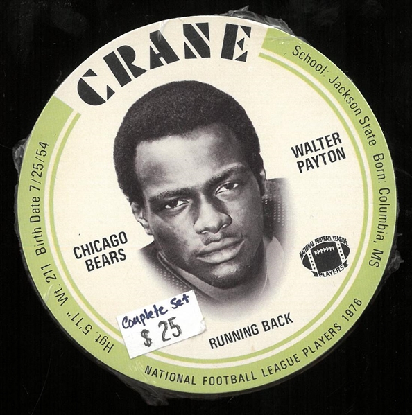 1976 Crane Discs Football Set