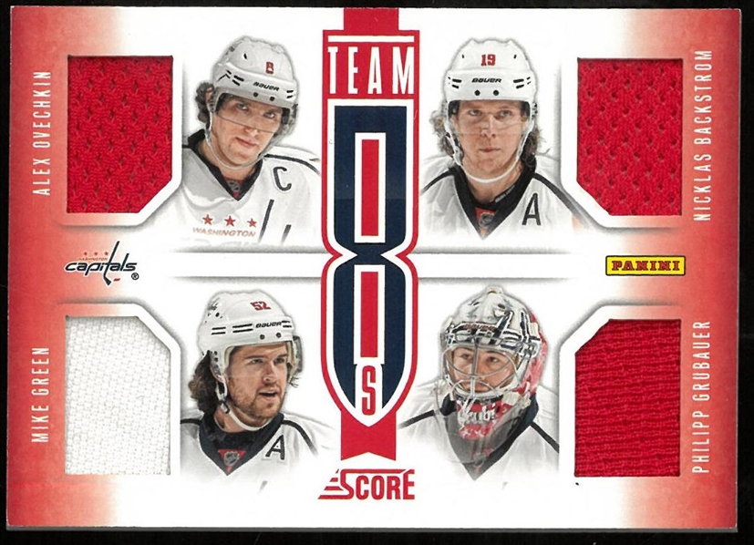 Washington Capitals Team 8s Jersey Card w/ Ovechkin