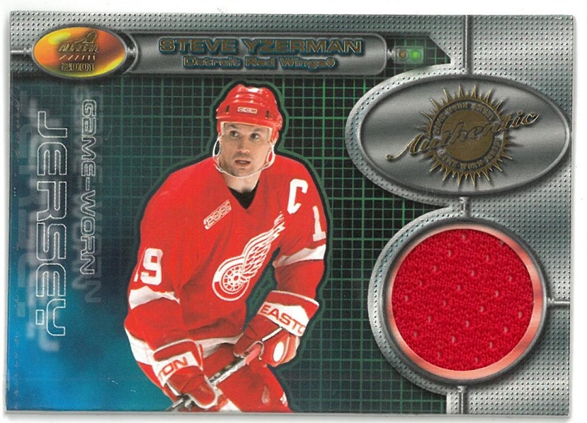 Steve Yzerman 2001 Aurora Jersey Card