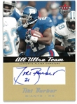 Tiki Barber #24/25 Autographed Fleer Ultra