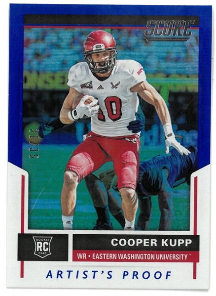 Cooper Kupp 2017 Score Artists Proof Rookie Card