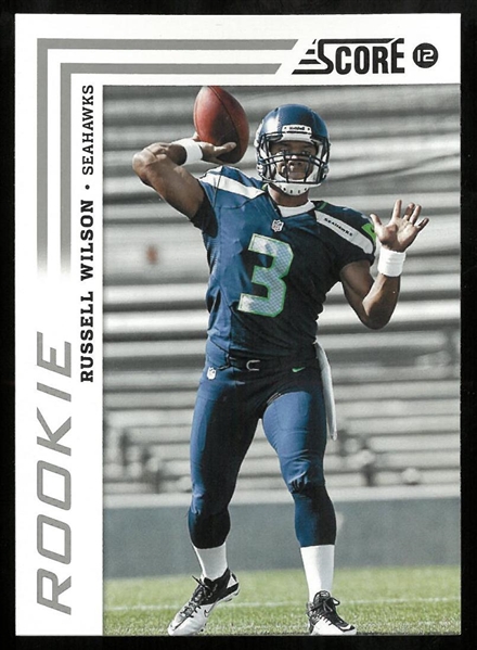 Russell Wilson 2012 Panini Score Rookie Card