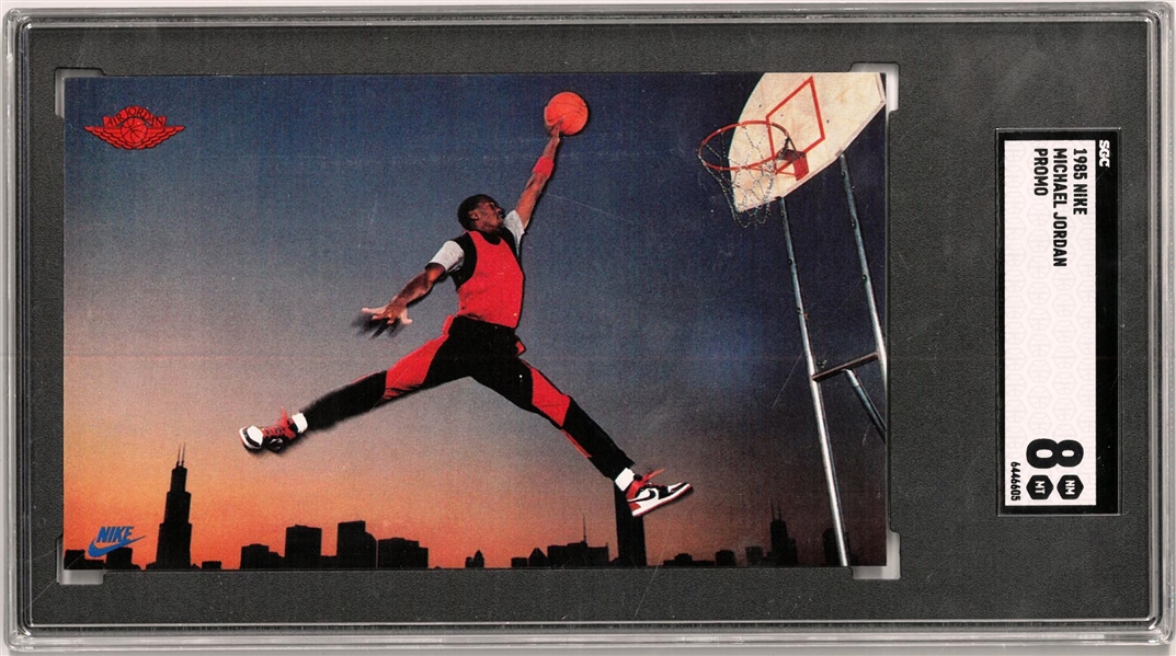 Michael Jordan 1985 Nike SGC 8 NM-MT Rookie Promo Card