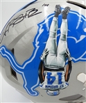Amon-Ra St. Brown Headstand Hand Painted Autographed Full Size Authentic Helmet