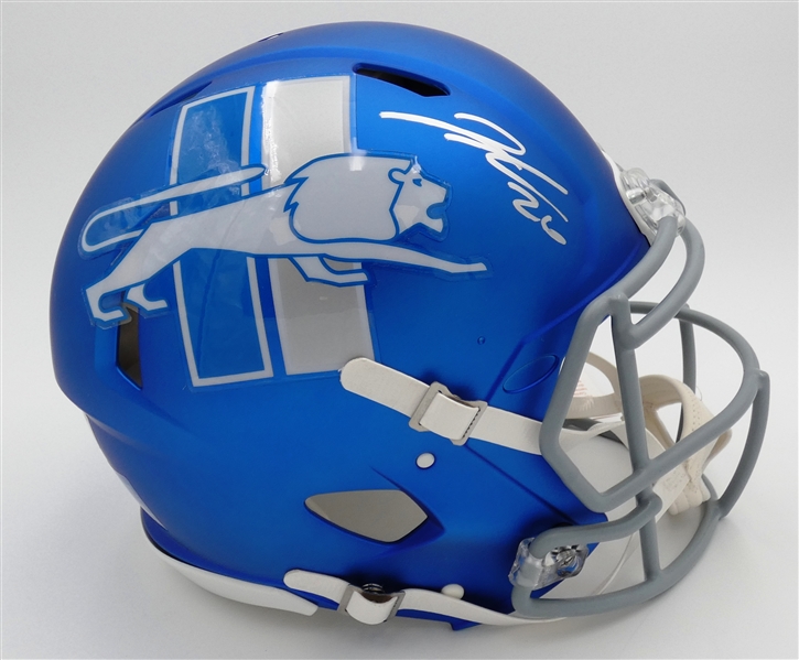 Jahmyr Gibbs Autographed Rookie Season Lions Alternate Authentic Full Size Helmet