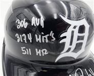 Miguel Cabrera Autographed Hand Painted Tigers Batting Helmet