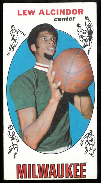 Kareem Abdul-Jabbar 1969/70 Topps Rookie Card Lew Alcinder