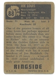 Joe Louis 1951 Topps Ringside