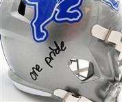 Malcolm Rodriguez Autographed Lions Full Size Replica Helmet