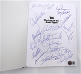 1984 Detroit Tigers Team Signed Book (18 Autos)