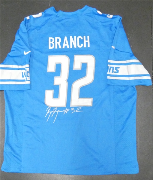 Brian Branch Autographed Detroit Lions Jersey