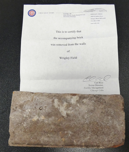 Wrigley Field Brick from 2009 Renovation