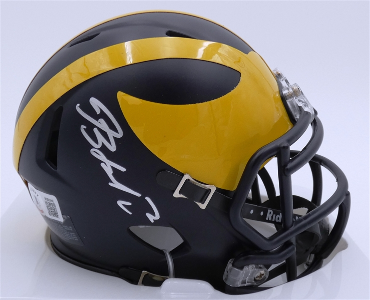 Blake Corum Autographed Michigan Mini Helmet