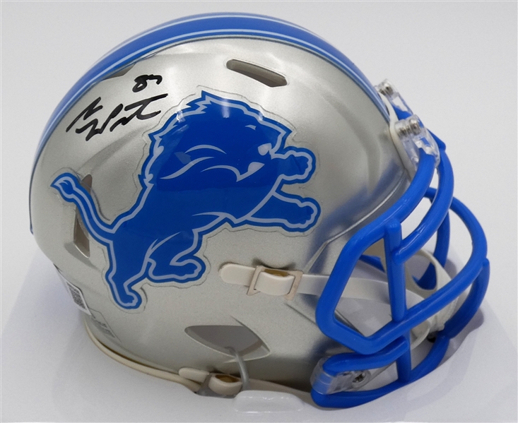 Sam Laporta Autographed Detroit Lions Mini Helmet