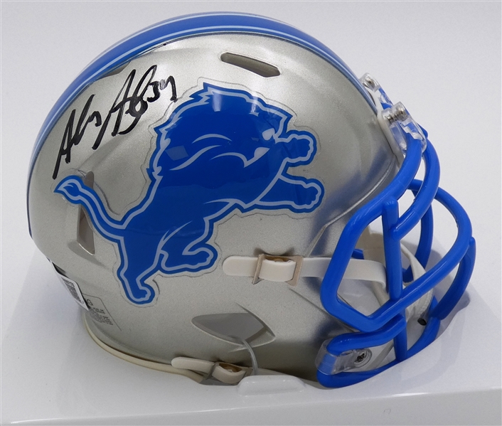 Alex Anzalone Autographed Lions Mini Helmet