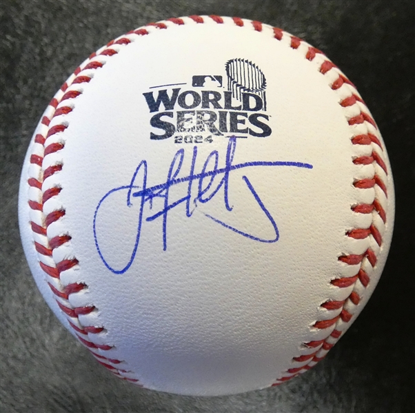 Jack Flaherty Autographed 2024 World Series Baseball