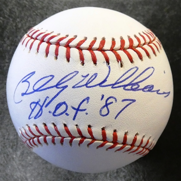 Billy Williams Autographed Baseball w/ HOF