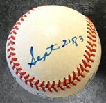 Reggie Jackson Autographed Baseball Dated 9/21/83