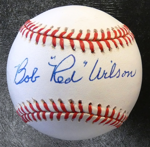 Red Wilson Autographed Baseball