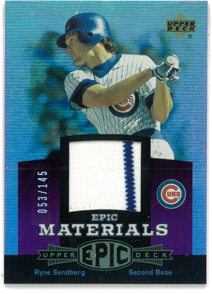 Ryne Sandberg Upper Deck Epic Materials