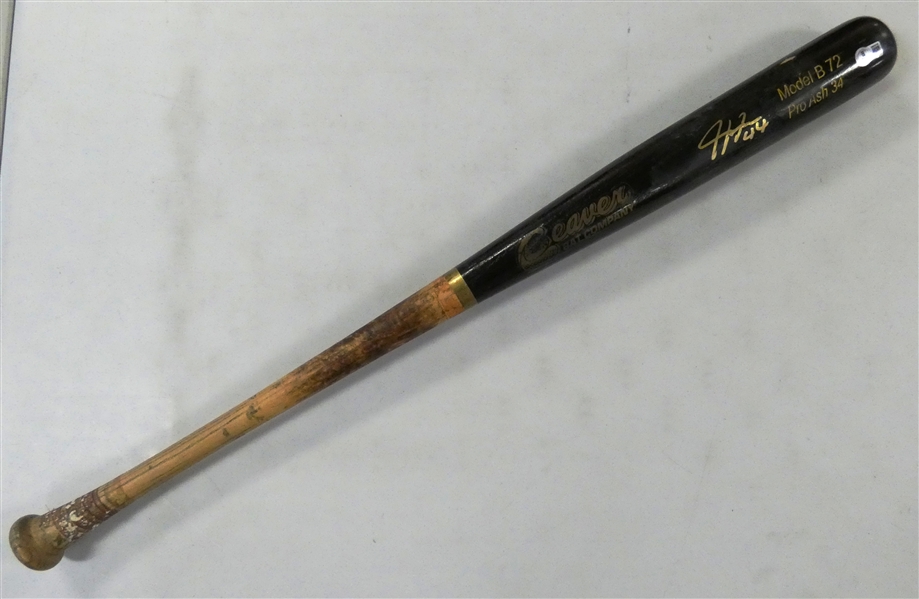 Justyn-Henry Malloy Game Used Autographed Bat