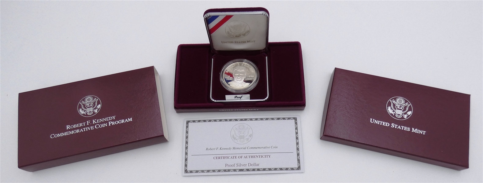 Robert F. Kennedy Silver Proof Dollar Coin