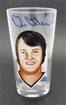 Bill Barber Autographed Hand Painted Pint Glass
