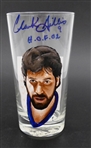 Clark Gillies Autographed Hand Painted Pint Glass
