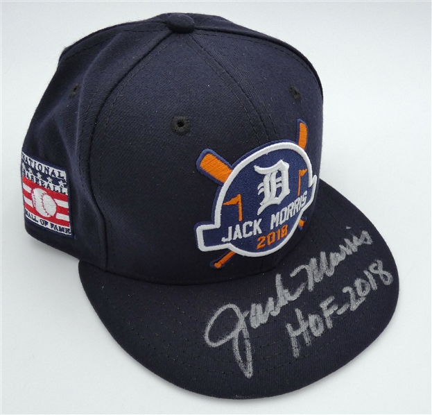Jack Morris Autographed HOF Commemorative Hat